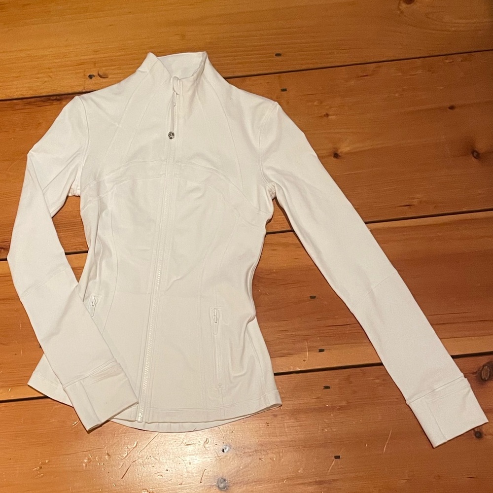 White Lululemon Define Jacket